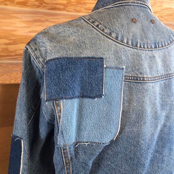 NWOT Andersson Bell Patchwork Denim Jacket in size M - Picture 9 of 13